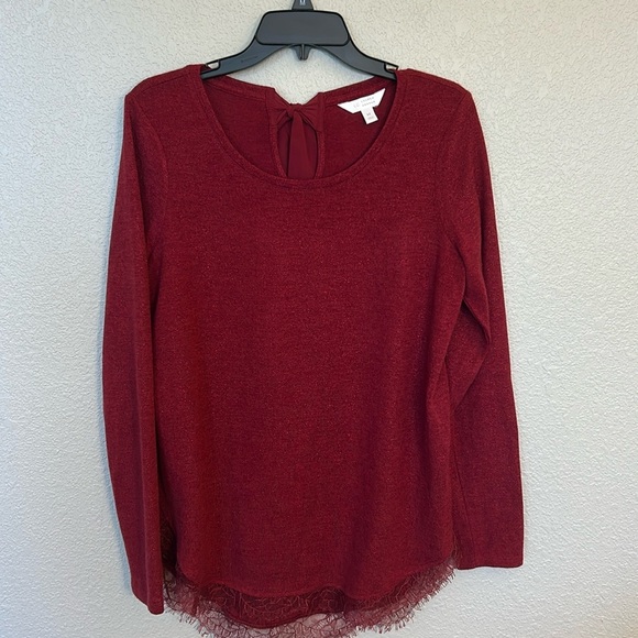 LC Lauren Conrad Red Sweater - Picture 1 of 8